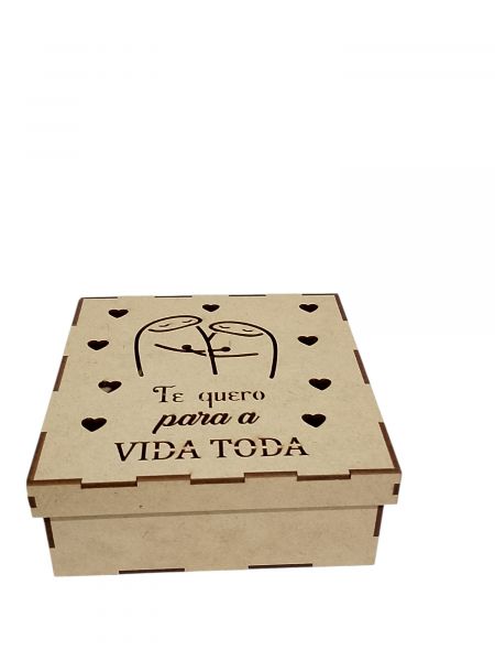 CÓD-DN06 CAIXA 15X15X6 TE QUERO PARA VIDA TODA