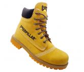 Bota Coturno Caterpillar Couro Sintético Caramelo