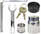 Trava Anti Furto para Estepe Externo Toyota, Chevrolet, Fiat, Ford, Renault e Nissan