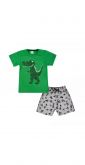 Conjunto Infantil t-Rex Verde