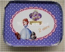 Marmitinha personalizada Princesa Sophia