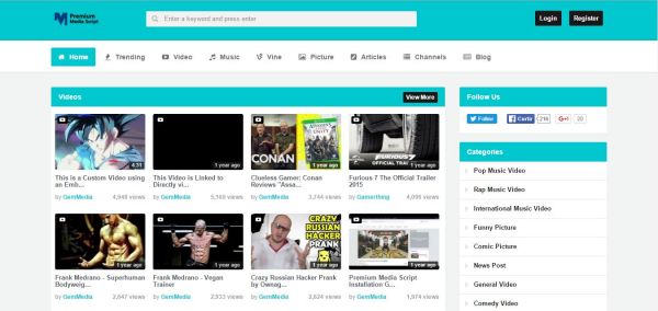 Media Script v1.5.1 – PHP Media Script