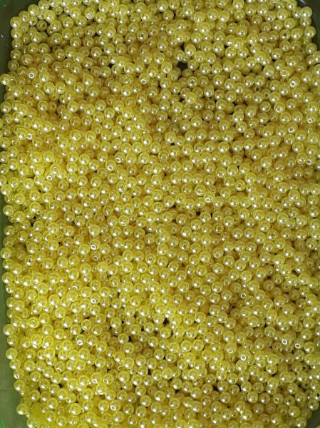 Pérola ABS 5 mm - Amarelo - R$ 4,20 cada 40 gr