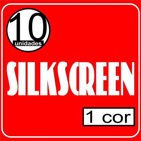 10 camisetas com silkscreen 1 cor