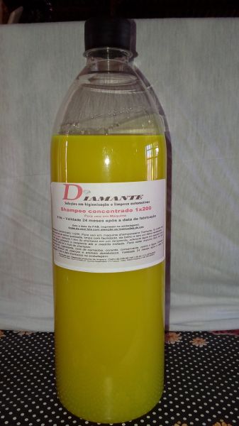 1 LT  Shampoo Concentrado Automotivo Para Uso Em Máquina 1x200