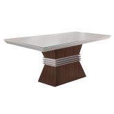 Mesa Agata 120 Tmp MDF Vdr Base Cafe Dt Off White Rufato