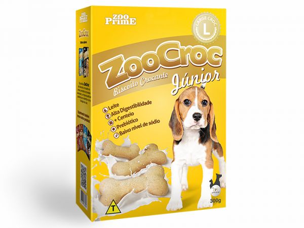 Zoo Prime - ZooCroc Biscoito Crocante Junior Grande 300g