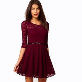 Moda Luxo: Vestido Rendado, de Ótima Qualidade. Frete Grátis.
