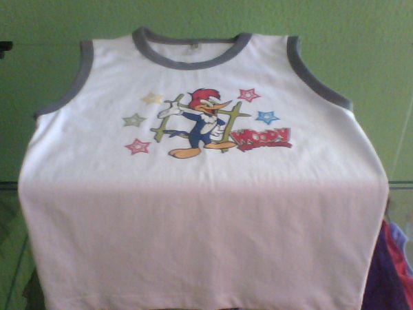 camisa sem  manga  masculino  de criança