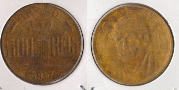 V154-1 - 500 Réis 1937 - Tiragem 4.451.0000