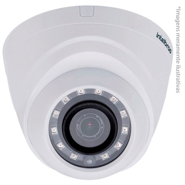 Câmera Dome Infravermelho Multi HD 4 em 1 Intelbras VHD 1120 D G4 HD 720p 2,8mm - HDCVI, HDTVI, AHD,