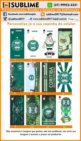 Capinha Celular Coritiba Personalizada