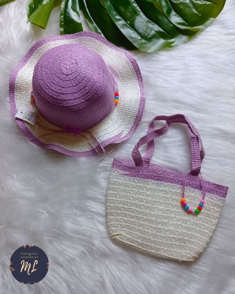 Kit Infantil bolsa e chapéu