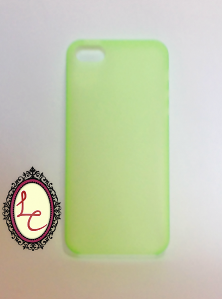 Case super fina transparente verde - iPhone 5/5S