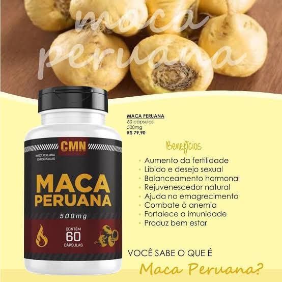 SUPLEMENTO MACA PERUANA - 500 mg 60 CÁPSULAS