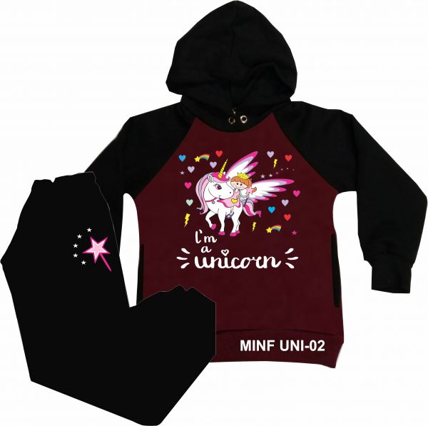 CONJUNTO MOLETOM INFANTIL I'M A UNICORN COD.:02 ( 14 AO PP ANOS)