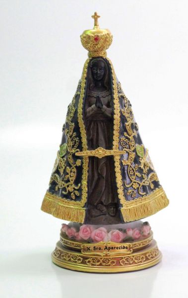 Imagem de nossa senhora Aparecida em resina