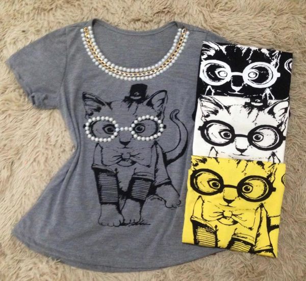 T Shirt Gatinho