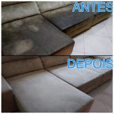 Limpeza sofá a seco