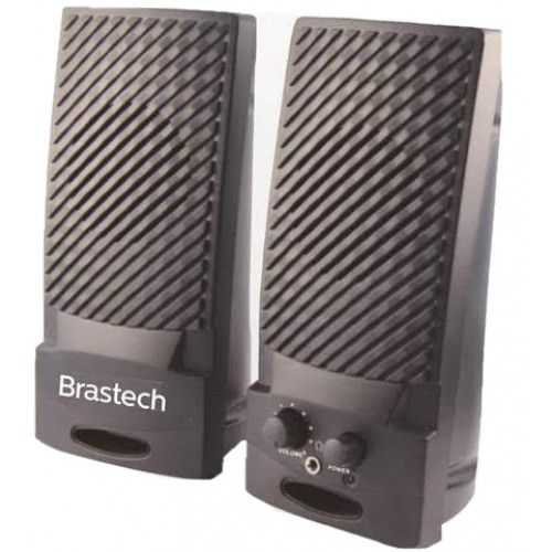 CAIXA SOM 6W RMS USB P2 BRASTECH SP-2080 PRETO FP