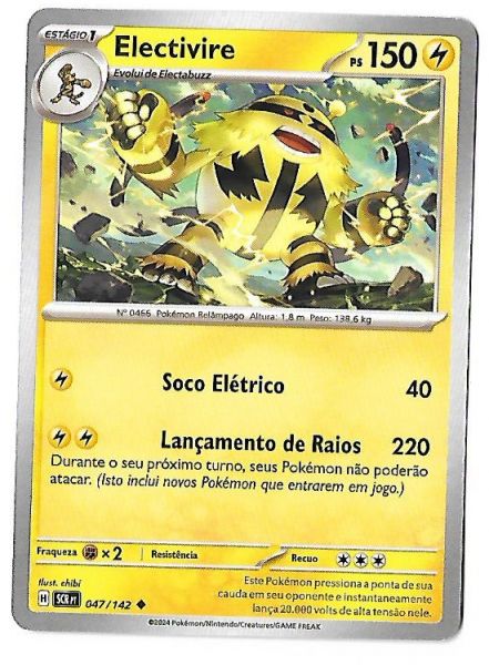 Pokemon Electivire Escarlate e Violeta Coroa Estelar
