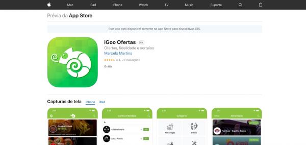 Baixe o iGoo na App Store