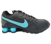 Tênis Nike Shox Junior Preto e Azul 11958