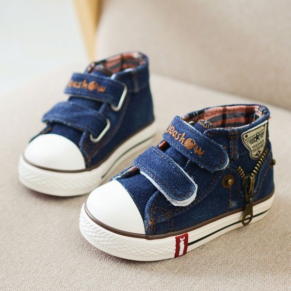 Tênis Mini Jeans com Zíper