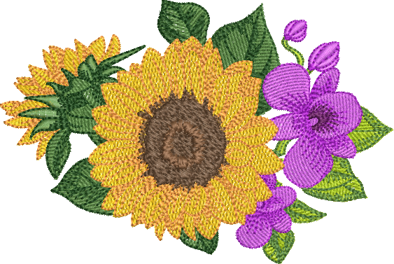 floral 05 - com girassol