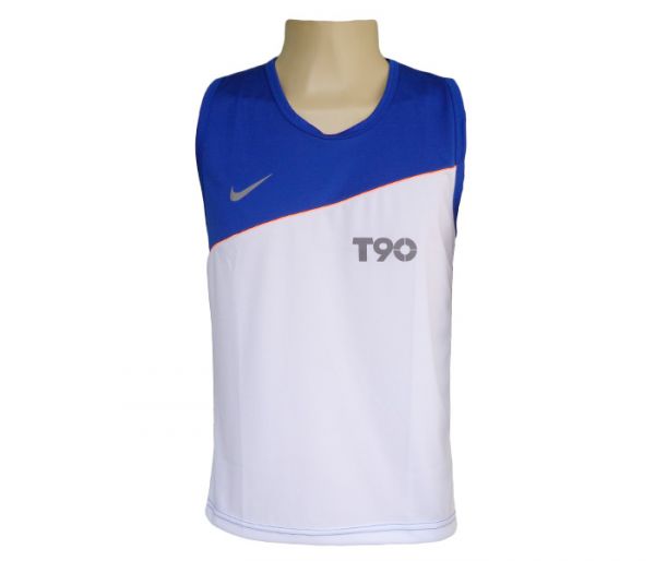 Camisa Regata Nike Dri Fit Azul e Branca