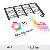 500 cartões de visita 4x1 tamanho 9x5cm