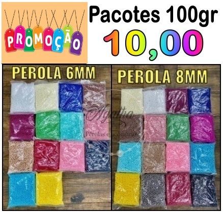 Pérolas ABS 100gr (Promoção) Várias cores