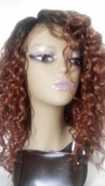 Peruca Full Lace Cabelo 100% organico/Remy cacheada 40cm