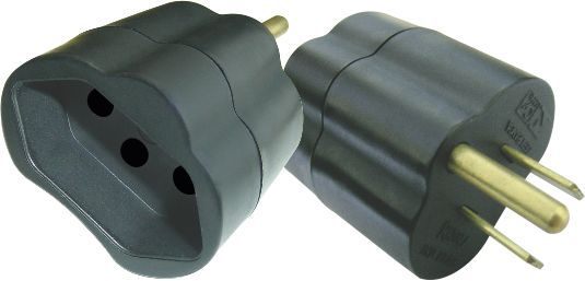 1501.130 - Adaptador Reverso 2P+T Preto