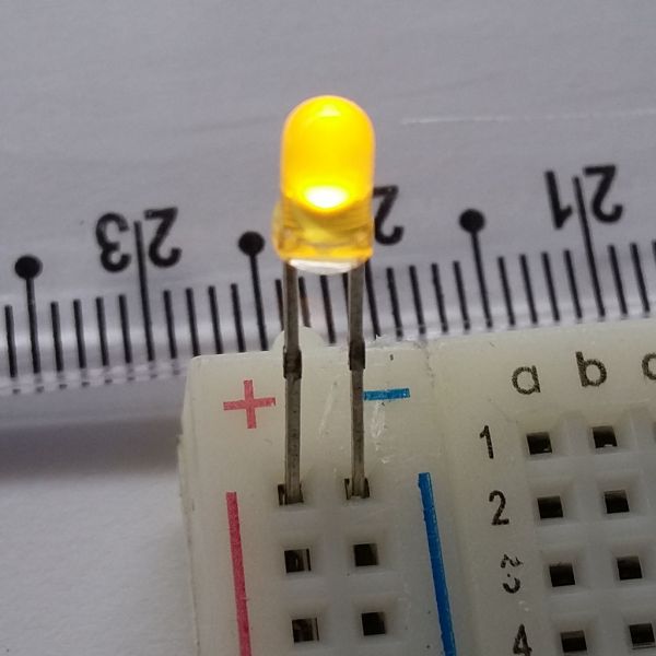 LED Amarelo 3mm