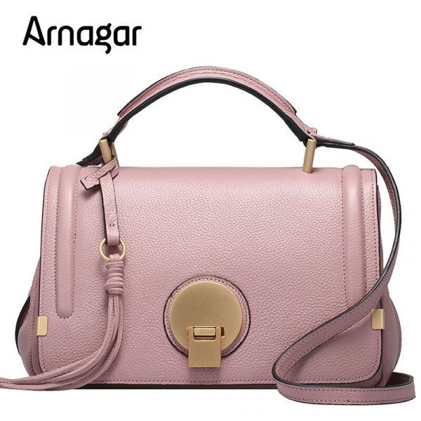 Bolsa Arnagar 2017 Couro Genuíno Bag de ombro