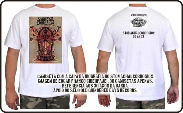 Camisa - StomachalCorrosion - Capa da Autobiografia