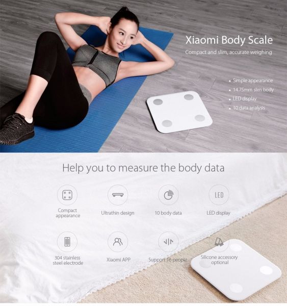 Balança Inteligente Xiaomi Mi Smart Scale 2