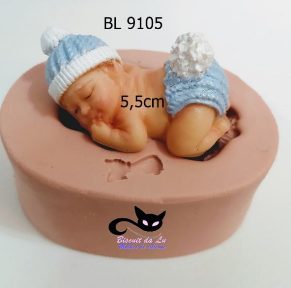Bebê pompom - 5,5cm - ( BL 9105 )