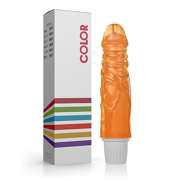 Vibrador Multivelocidade Color - Cor Laranja