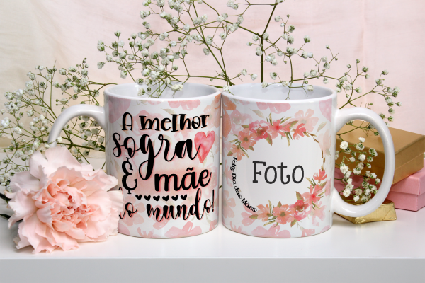 Caneca Dia das Mães com foto 098