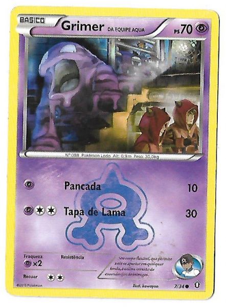 Pokemon Grimer da Equipe Aqua Crise Dupla