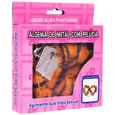 Algema De Metal Em Pelucia Cuffs – Leopardo