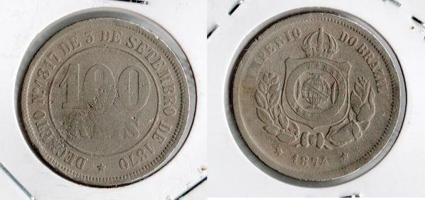 V004-1 - 100 Réis 1874