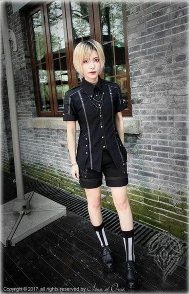 conjunto boy style punk Lolita