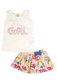 Conjunto short saia Elian 6 anos