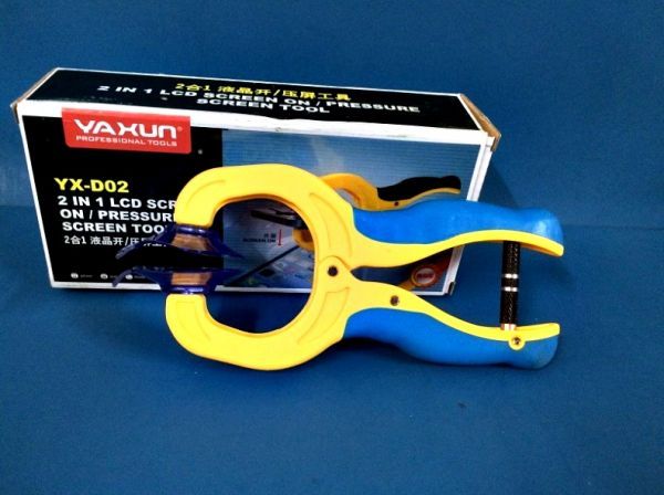 Alicate 2 X 1 P/ Abrir / Pressão Lcd (amarelo) Yaxun Yx-d02 Pressão