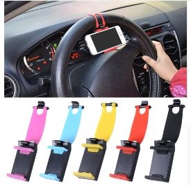 Suporte de Celular e GPS para Volante Universal