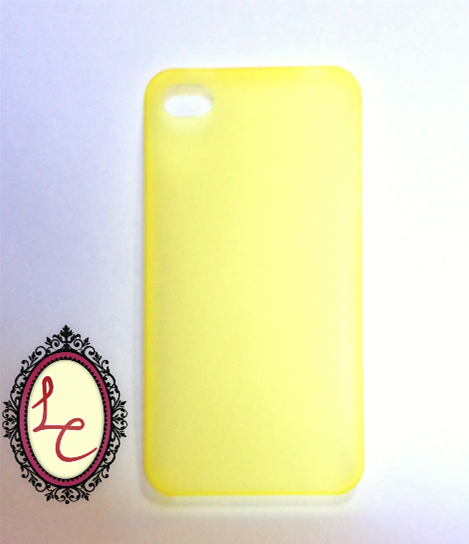 Case super fina transparente amarela - iPhone 4 / 4S