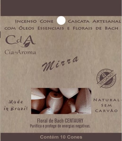 Incenso Cone Refluxo Mirra 10 Cones